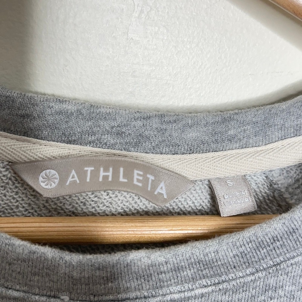 ATHLETA Studio Cinch Sweatshirt Dress Heather Gray {SS23} - Picture 4 of 6